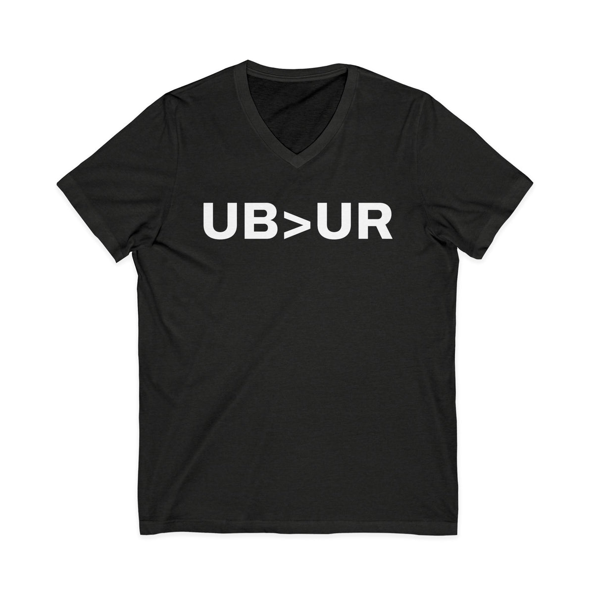 UB>UR-Unisex Jersey Short Sleeve V-Neck Tee