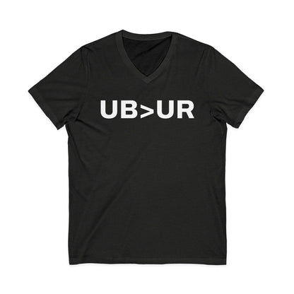 UB>UR-Unisex Jersey Short Sleeve V-Neck Tee