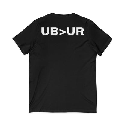 UB>UR-Unisex Jersey Short Sleeve V-Neck Tee