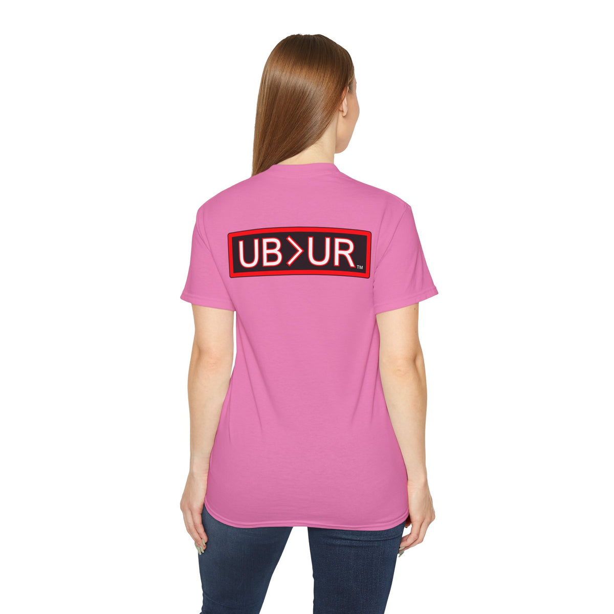 POWERFUL Unisex Ultra Cotton T-shirt with UB>UR in the back.