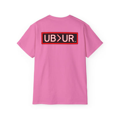 UNCOMMON Unisex Ultra Cotton T-shirt with UB>UR in the back.