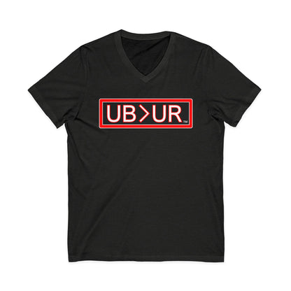UB>UR- Unisex Jersey Short Sleeve V-Neck Tee