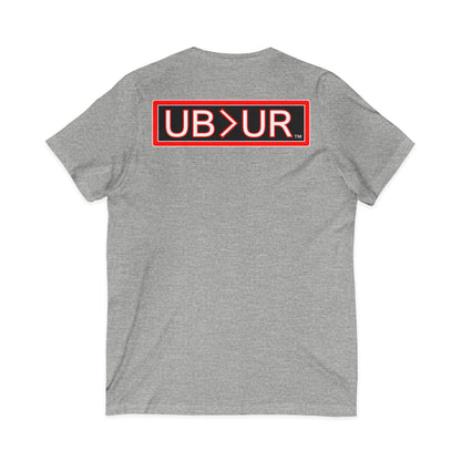 UB>UR- Unisex Jersey Short Sleeve V-Neck Tee