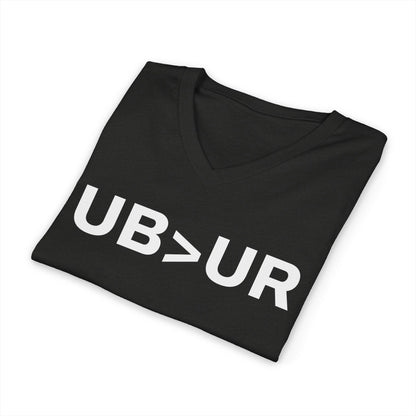 UB>UR-Unisex Jersey Short Sleeve V-Neck Tee