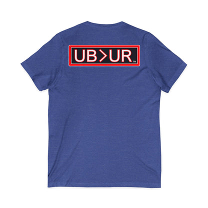 UB>UR- Unisex Jersey Short Sleeve V-Neck Tee
