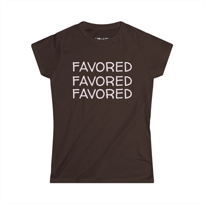 FAVORED- Women's Comfy crewneck T-Shirt-UB>UR in the back