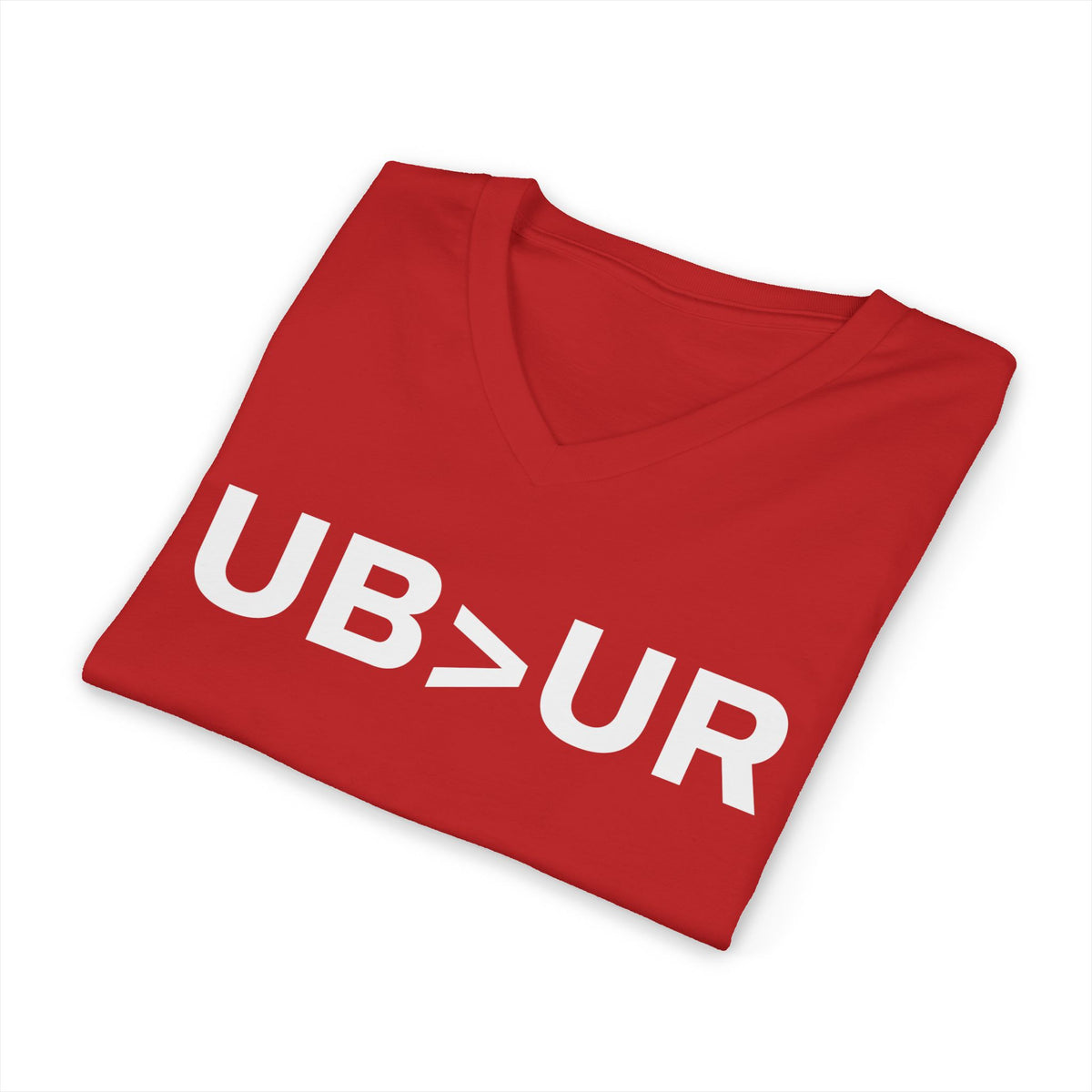 UB>UR-Unisex Jersey Short Sleeve V-Neck Tee