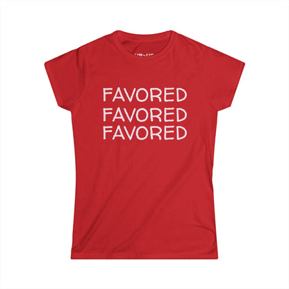 FAVORED- Women's Comfy crewneck T-Shirt-UB>UR in the back