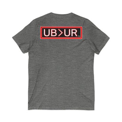UB>UR- Unisex Jersey Short Sleeve V-Neck Tee