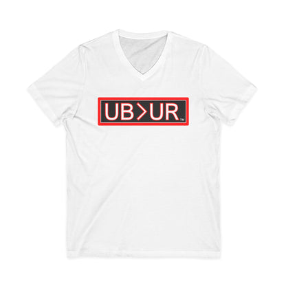 UB>UR- Unisex Jersey Short Sleeve V-Neck Tee