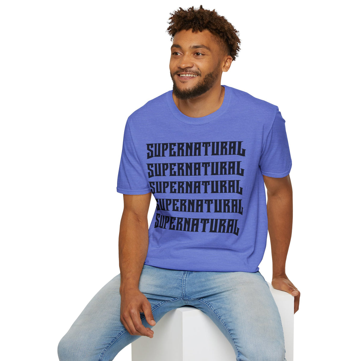 SUPERNATURAL-Unisex Softstyle T-Shirt-UB>UR on the back