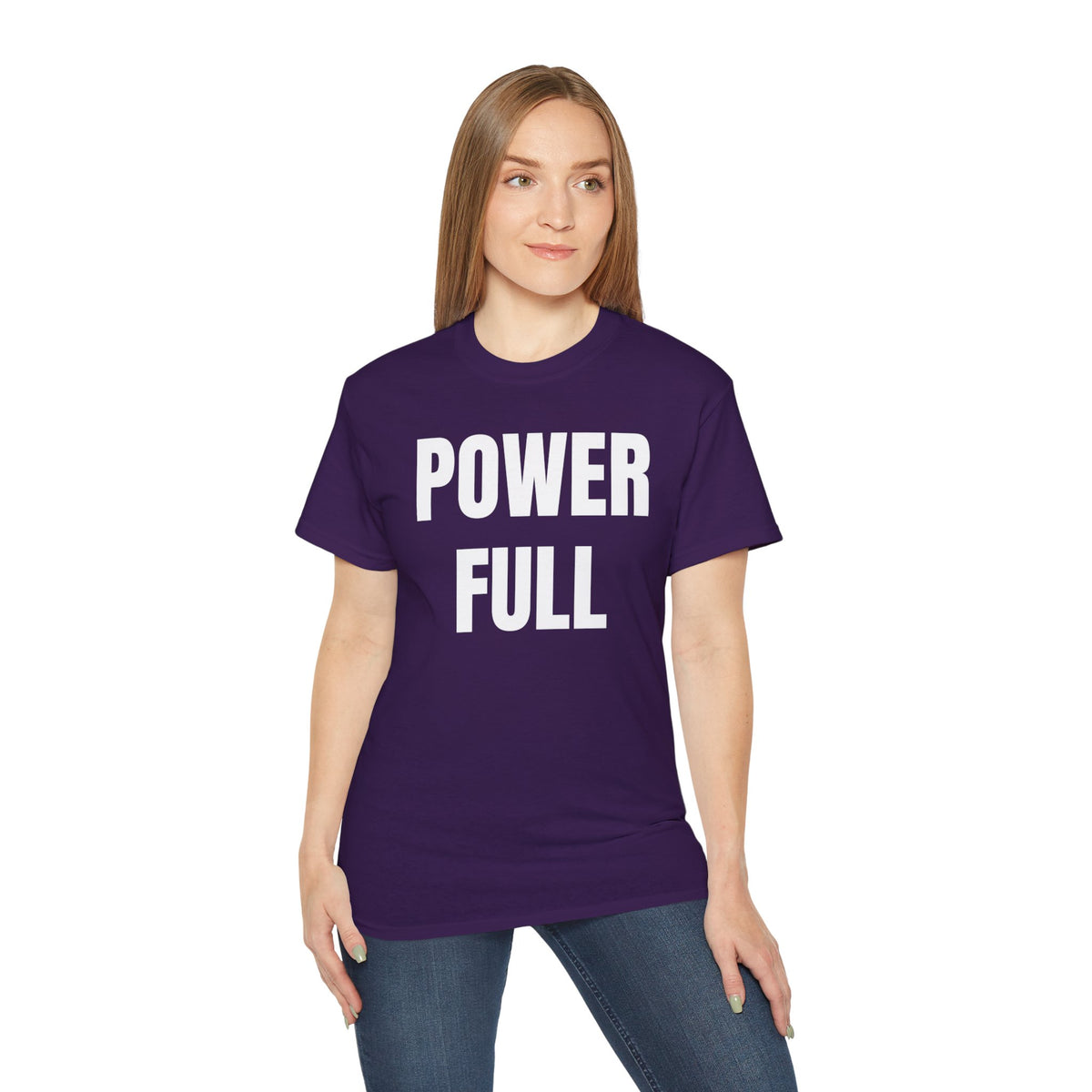 POWERFUL Unisex Ultra Cotton T-shirt with UB>UR in the back.