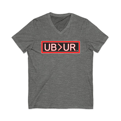 UB>UR- Unisex Jersey Short Sleeve V-Neck Tee