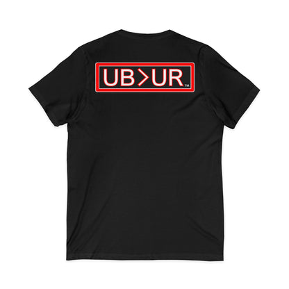 UB>UR- Unisex Jersey Short Sleeve V-Neck Tee
