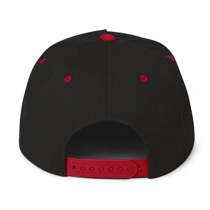 UR>UR-Flat Bill Cap with Red n White lettering